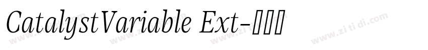 CatalystVariable Ext字体转换 CatalystVariable Ext字体转换